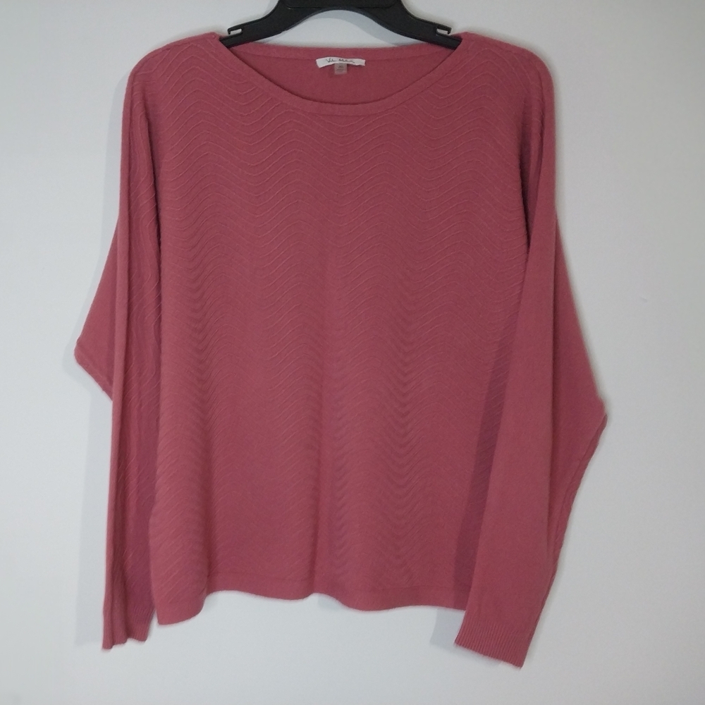 Vila Milano XL Elegant Long Sleeve Pink Top Sweater